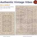 OPPODREAM Vintage Beige Area Rugs 8x10, Washable Rug for Living Room