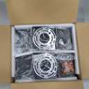 Dimmable Wall Lights Outdoor 2 Packs, Integrated LED Square Up Down 12W 2700K Modern Aluminum Light, Waterproof Exterior Lighing Fixtures for Porch Patio Garage Gardern (Black)