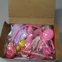 Fajiabao Doctor Kit for Toddlers 3-5 Girl Toys Birthday Gift for 2 3 4 Year Old Girls Kids Doctors Play Set with Plush Dog, Toy Stethoscope & Medical Bag for Veterinarian Pretend Play (Pink)