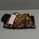 MANER Women's Sequin Shorts Sparkly Stretchy Night Out Party High Waisted Shorts
size L