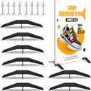 16 PCS - 4 SETS Spider Feet Board Sign Holder Base, Adjustable Floor Mount Standing Foam Board Display Sign Stand, Heavy Duty Metal Outside Stand for Store Your Board & Display Show (Base Only)