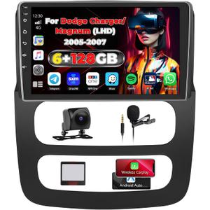 8Core 6+128G Inefala for Dodge RAM 1500/ 2500/ 3500 2002-2005 Android Car Stereo with Wireless Carplay Android Auto, 9" Touchscreen with GPS WiFi Bluetooth FM/ RDS 32EQ DSP 59UI SWC Backup Camera Canbus