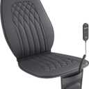 Laxon Vehicle Seat Air Massage Pad. Tailored for Long-Distance Truck Drivers or Drivers with Long commutes. 11 Air Cells Dynamic Work 3 Massage Mode for Back & Hip. Ultra Leater Slim Compy Design. (BLACK)