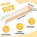 Layhit 300 Pcs Hot Dog Trays Disposable 11.8 x 2 x 1.2 Inch Open Hot Dog Containers Paper Serving Trays Hotdog Holder for Nachos Tacos Fries BBQ Festivals Party Greaseproof (Regular,Brown)