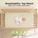 KeaBabies 2-Pack Muslin Crib Sheets for Boys, Girls - 100% Organic Cotton Fitted Baby Crib Mattress Sheet, Soft Breathable Standard Toddler Bed Cover Bedding Set, Neutral, Durable 52x28 (Greige)
