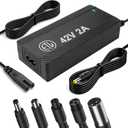 36V Lithium Battery Charger, ETL Certified 42V 2A Charger for Electric Scooter Hoverboard Ebike, Compatible with Gotrax,Jetson,Ninebot,Volpam,Segway, Sisigad,Hover 1 (for 36V Lithium Batteries only)