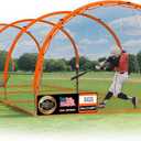 Baseball Batting Cage 30ft for Backyard, Baseball Training Equipment Netting Cages, Golf Softball Baseball Nets for Batting with Frame and Net, Hitting and Pitching Practice, Orange