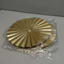 Hicarer 4 Pcs 12 Inch Metal Wall Art Decor Sunburst Hanging Metal Artwork Decor Wall Art Decorations for Home Living Room Office Gift for Christmas(Gold)