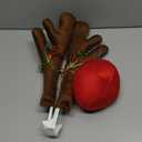 Car Reindeer Antler Kit Christmas Rudolph Auto Decorations, Rudolph Auto Accessories with Tail, Nose - Add Holiday Spirit