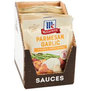 McCormick Parmesan Garlic Simmer & Serve Sauce Mix, 0.87 oz (Pack of 12)