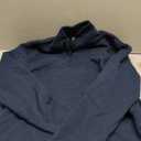 Wrangler Authentics Men's Long Sleeve Fleece Quarter-zip (Large, Mood Indigo)