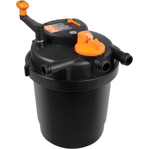 VEVOR Pressurized Biological Pond Filter, Fit Pond Up to 1600 Gallons, with 13W UV-C Light, 1580 GPH, Bio Pond Filter System Filtration Equipment for Fountain Pool, Koi Fish Aquarium Tank Garden Water
