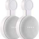 PEF Outlet Wall Mount Holder for Google Nest Mini and Google Home Mini, A Space-Saving Accessories with Cord Management for Google Mini Smart Speaker, No Messy Wires or Screws (2 Pack)