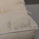 YZ HOME Rocking Chair Cushion, Set of Thicken Seat & Back Chair Cushions with Memory Foam, Non-Slip Chair Pad with Ties for for Indoor&Outdoor Rocker, Beige, 22x17x5/17x17x5, Cream