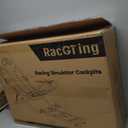 RACGTING Racing Simulator Cockpit for G920 G29 G923, Foldable Racing Simulator for Thrustmaster T248X T248 T300 T150 458 TX Xbox PS5 PS4 PC (Black)