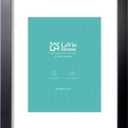LaVie Home 14x18 Picture Frame Black Poster Frame,Display Pictures 12x16 with Mat or 14x18 Without Mat, Stable and Sturdy Frame and Polished Plexiglass, Horizontal and Vertical Format of The Walls