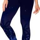 Women UPF 50+ Rash Guard Leggings Water Sport Pool Pants Tummy Control Swimming Tights Purple 2XL