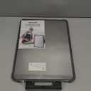 Kikcoin Stainless Steel Cutting Board, Double Sided Titanium Cutting Boards for Kitchen, Stainless Steel and Wheat Straw PP Large Chopping Board, Beige