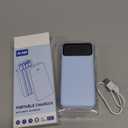 Portable Charger Power Bank 50000mAh Battery Pack, 22.5W Fast Charging PowerBank with Built in Cables,Travel Essential USB-C Portable Phone Charger for iPhone Samsung Pixel Android iPad-Blue