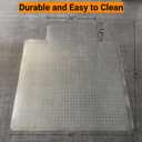 45" x 53" Office Chair Mat for Carpet, Heavy Duty Floor Protector, 45"x 53" Clear