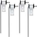 4 Pcs Heavy Duty Exhaust Hanger Rod Muffler Hanger Universal Use Exhaust Hanger Removal Tool Bracket Hanger Exhaust System Hanger Automotive Replacement Hangers Bracket, 3/8 Rod 10 Long