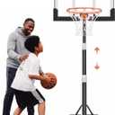 Seray Kids Basketball Hoop Outdoor 3.2-7.2FT 10s-Quick-Adjust, Swimming Pool Basketball Hoop for Kid/Adult/Toddler in Poolside/Backyard/Driveway/Indoor, 29 in Shatterproof Backboard and Enlarged Base