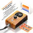 90W Digital display soldering station, stable knob control, independent switch power supply, tin wire, tin absorber, anti-static tweezers, 5 soldering iron tips, handle fixed bracket (Orange, 968d)