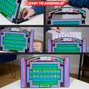 Wheel of Fortune Deluxe Game, 100 Puzzles Included, Inspired by The Popular Show, Interactive Puzzle Board, Spin, Guess, Solve, 2-4 Players, Ages 10 and Up by Just Play