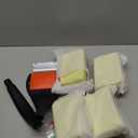 Bristle Free Grill Brush with Scraper, 4 Replaceable Cleaning Head BBQ Grill Cleaning Brush, Dishwasher-Safe Grill Cleaner Tool for Gas,Charcoal,Ceramic,Cast Iron & Stainless-Steel Grates