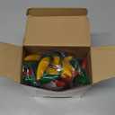 35 LED Red Green and Yellow Chili Pepper Christmas Lights, 18 Ft Green Wire House Decorative Lighting String, for Indoor and Outdoor Party, Kitchen, Living Room, Garden, Patio.