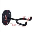 luzen 2Pcs Metal Baseball Bat Holders Wall Mount Baseball Bat Display Hanger Rack Stand Bat Holder Organizer for Baseball Bat Hanging Display, Black