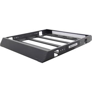 Go Rhino SRM 400 Roof Rack - Customizable Basket & Clamps | Textured Black, L: 58" x W: 52" x H: 5.5" | 5934058T