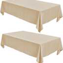 No Brand Table Cloth Beige 3pcs 52x76 inch