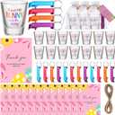 50 Set Easter Baby Shower Party Favors for Guests ''A Sweet Little Bunny Is on The Way'' Acrylic Shot Glasses Keychains Bottle Openers Thank You Cards Organza Gift Bags for Baby Shower Guests Souvenir