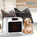 600W Dog House Heater,Anti-Bite Cord Heated Dog House,Wall-Mounted Dog HeaterKeep Your Pet Warm and Happy UL Tested for Safety (white)