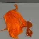 PLULON Orange Bob Wig with Heart Sunglasses and Hair Cap, Colorful Short Bob Wigs Synthetic Party Wigs Funny Cosplay Hairpieces for Women Men Daily Bachelorette Halloween Costume Party Decorations