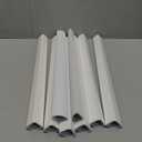 136in Corner Cable Concealer, Large Corner Cord Hider, Wire Covers for Cords, Paintable Corner Cord Cover, Cable Management Channel Cable Raceway for Wall, Floor Baseboard, Ceiling -8 X L17in (White)