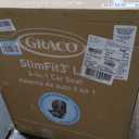 Graco SlimFit3 LX 3-in-1 Convertible Car Seat, Slim Car Seat Fits 3 Across, Rear Facing, Forward Facing, to Highback Booster Seat, Perfect for Baby Travel & Gift for New Parents, Kunningham, MFD 03/13/26