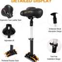 New Upgrade Electric Scooter Seat,Adjustable Shock Absorption Seat Compatible with Xiaomi M365 M365 Pro Electric Scooter Fits 5.5"-6.2"