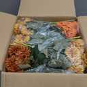 24 Bundles Artificial Fall Mums, UV Resistant, Orange
Faux chrysanthemum flowers for outdoor planters, front porches, gardens, window boxes, and Thanksgiving decor