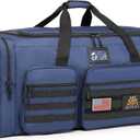 Extra Large Duffle Bag for Men, Heavy Duty Duffle Bag for Travel, Large Sports Gym Equipment Bag for Hockey Football Soccer Baseball Basketball & Team training (Blue)