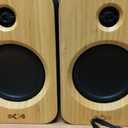 House of Marley Get Together Duo 2 Bluetooth Bookshelf Speakers, Hybrid Wired + Wireless Design, 25Hr Playtime, Upgraded Marley Signature Sound, RCA & AUX Inputs, Bamboo & Rewind Fabric