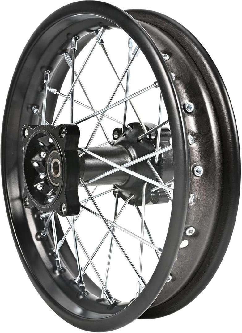 Rear Wheel Rim Hub for Motocross Off Road Dirt Pit Bike (80/100-12 (15mm Bearing))