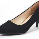 DREAM PAIRS Women's Pumps Kitten Heel Pointed Toe Shoes for Women Comfortable Office Work Dress Shoes (7.5)