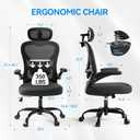 Ergonomic Office Chair, Mesh Home Office Desk Chairs with 3D Headrest