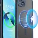 ImpactStrong Magnetic Guard Designed for iPhone 14 Case [Camera Protection] [Military Grade Drop Tested] [Compatible with MagSafe] Slim Translucent Matte Phone Case (6.1") - Navy Blue