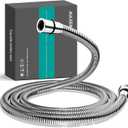 AULEEND Shower Hose 304 Stainless Steel Extra Long Shower Hose Replacement Handheld Shower Head Hose Extension (Chrome, 78 inch)