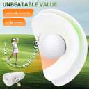 Golf Simulator Impact Screen for Home & Garage Training, Indoor Practice Screen, 5X Thicker 3-Layer Design, 40% Clearer HD Projection, Tool-Free Quick Install, Multi-Scene Use as Unique Gifts, ‎8.2 ft × 8.2 ft