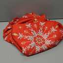 Horaldaily Christmas Tablecloth 60×140 Inch Rectangular, Simple Snow Stick Figure Red Washable Table Cover for Party Picnic Dinner Decor