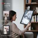 11x17 Picture Frame 5 Pack, Black Solid Wood Poster Frame for Wall